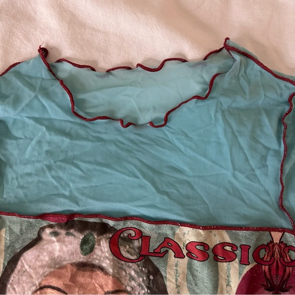 🪼vintage y2k abstract graphic mesh top🪼 - Picture 3 of 7